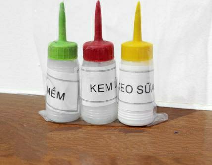 Bộ 3 lọ kem dùng cho đất nặn Nhật, Thái, đất siêu nhẹ