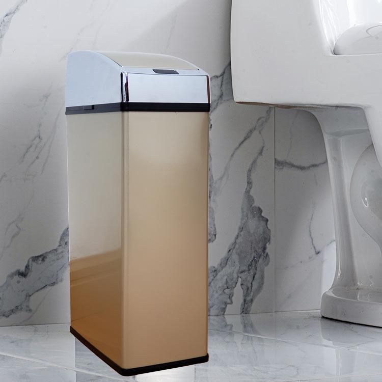 Thùng rác tự động cảm ứng 6l không dây , cảm biến thông minh bằng thép không gỉ.