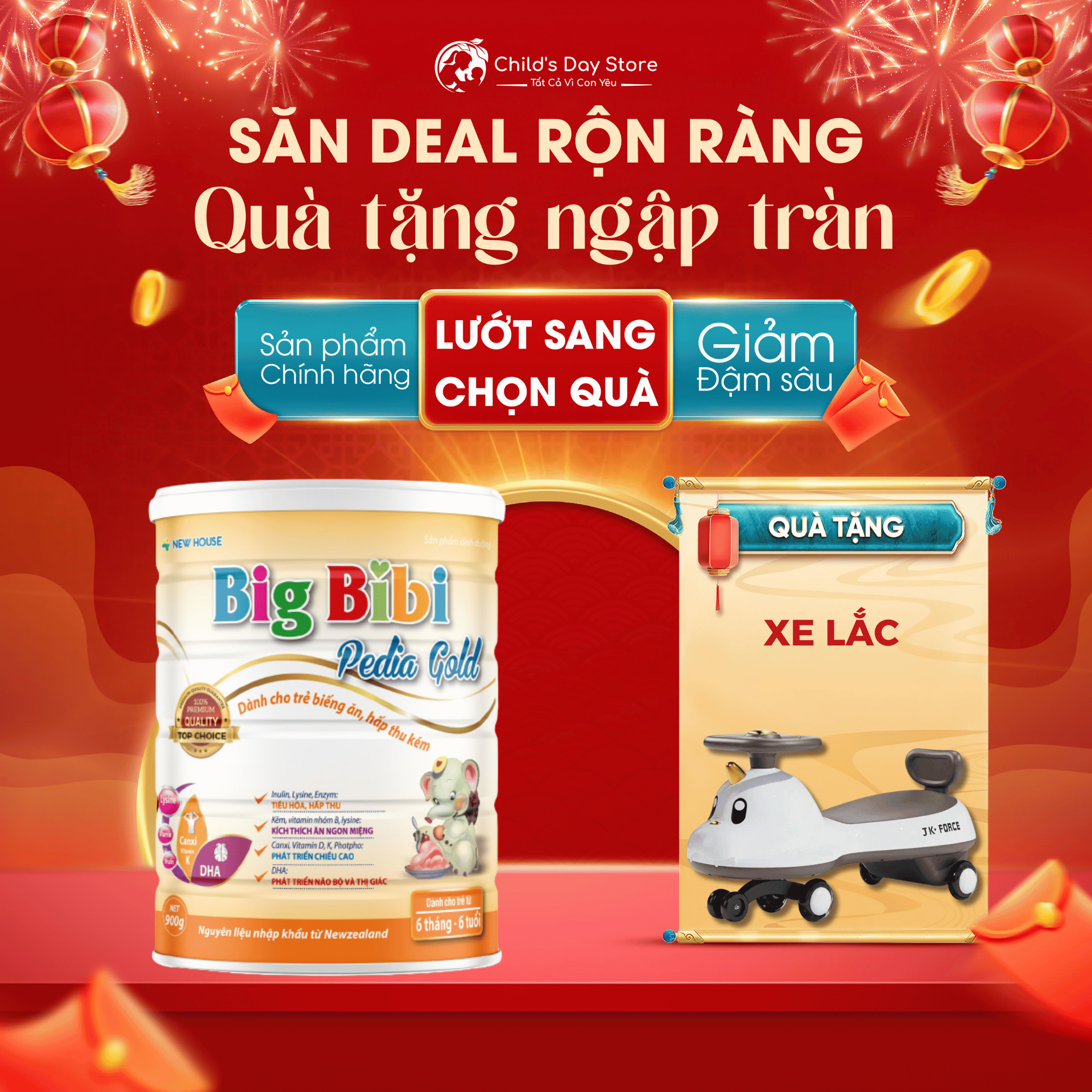 Sữa Big Bibi Pedia Gold 400-900g ⚡FREESHIP⚡Sữa dinh dưỡng giúp trẻ ăn ngon miệng.