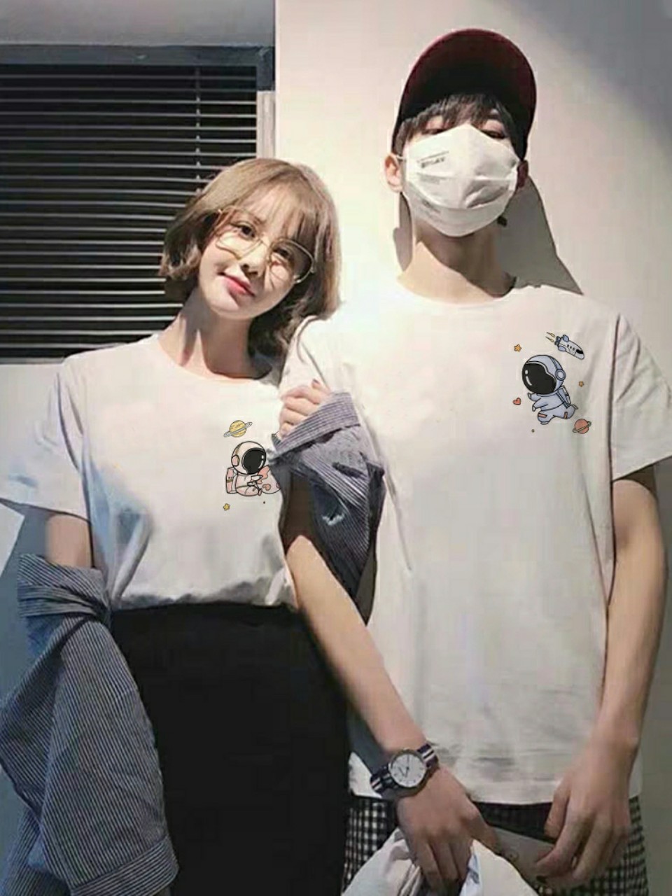 SET ÁO ĐÔI IN HÌNH DỄ THƯƠNG  THÍCH HỢP CHO CÁC CẶP ĐÔI MIX ĐỒ SIÊU XINH