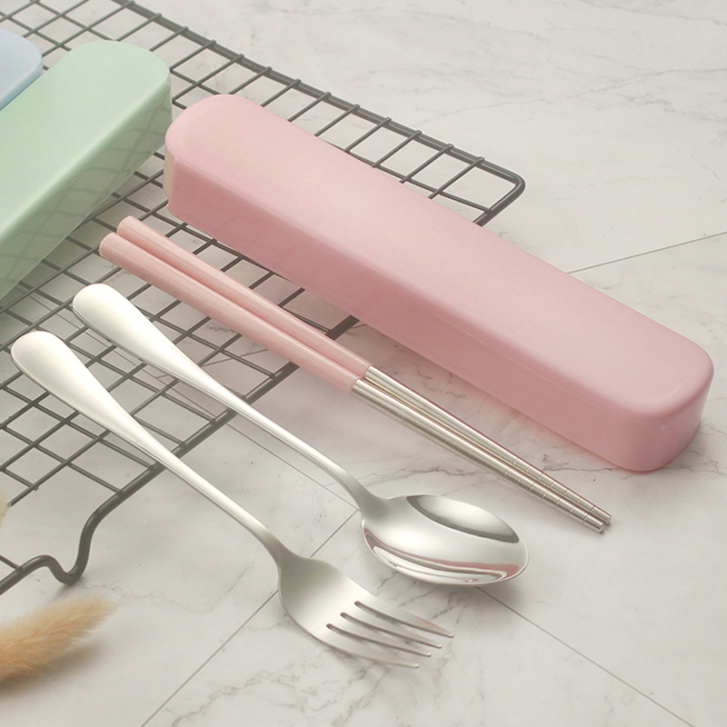 Bộ Thìa Đũa Cá Nhân Bộ Thìa Đũa Inox Cao Cấp Có Hộp Đựng