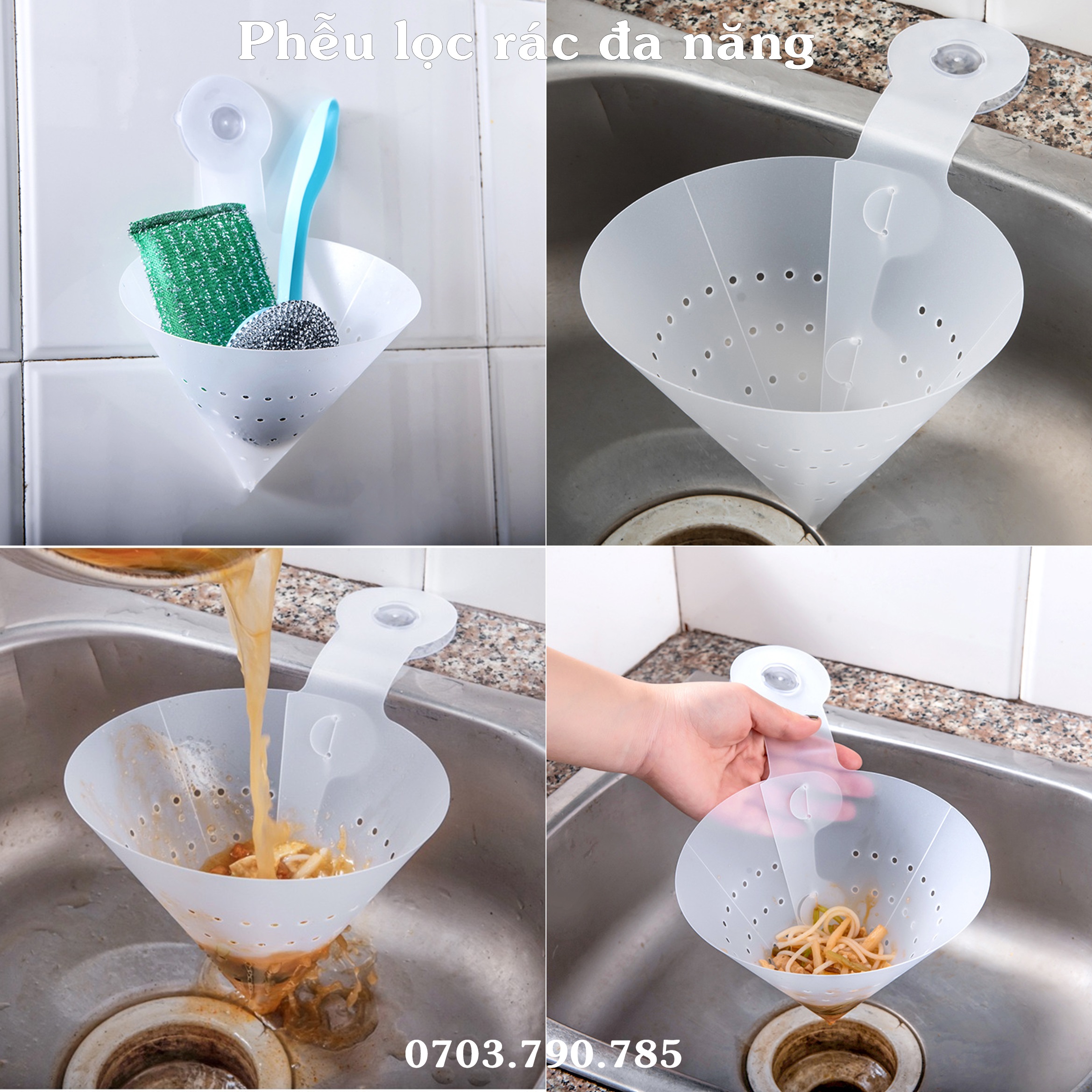 Phễu lọc rác đa năng