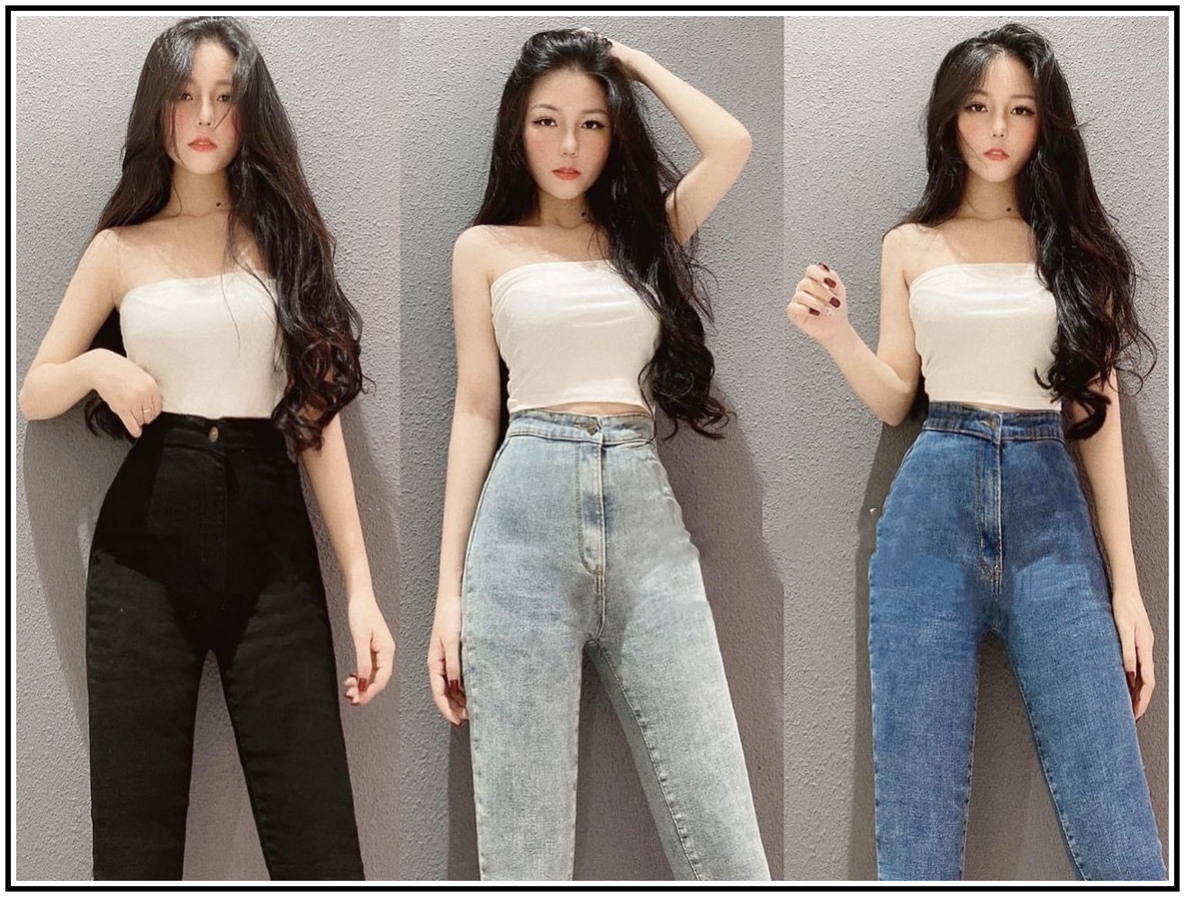 Quần Jean Nữ Lưng Cao KHÔNG ĐỈA & không túi trước siêu hot, jean giãn tốt -626