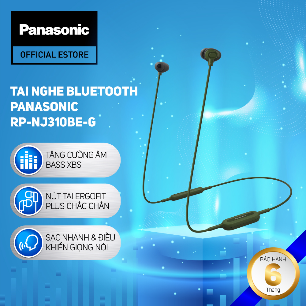 [Tặng Bộ Quà 2 Món] Tai Nghe Bluetooth Panasonic RP-NJ310BE - Bảo Hành 6 Tháng - Hàng Chính Hãng