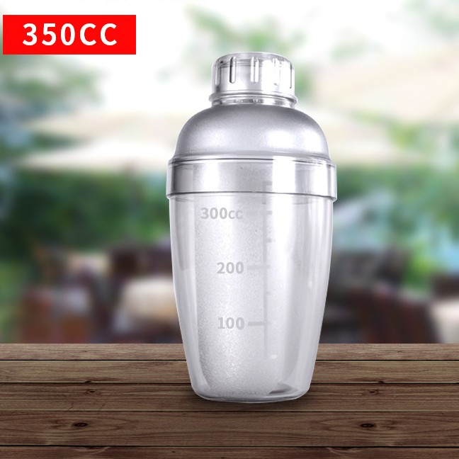 [HCM]Bình Pha Dụng cụ pha chế Nhựa Cocktail Shaker 350ML