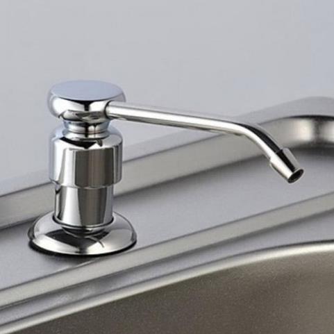 Bình đựng nước rửa chén inox - bình xà bông gắn chậu rửa chén - bình xà bông nhấn inox