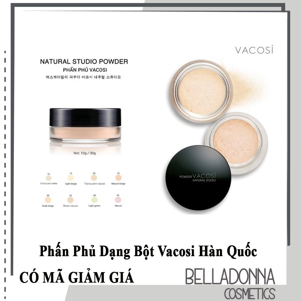 Phấn phủ dạng bột Vacosi Loose Powder Natural Studio 10g #No 10 Translucent White