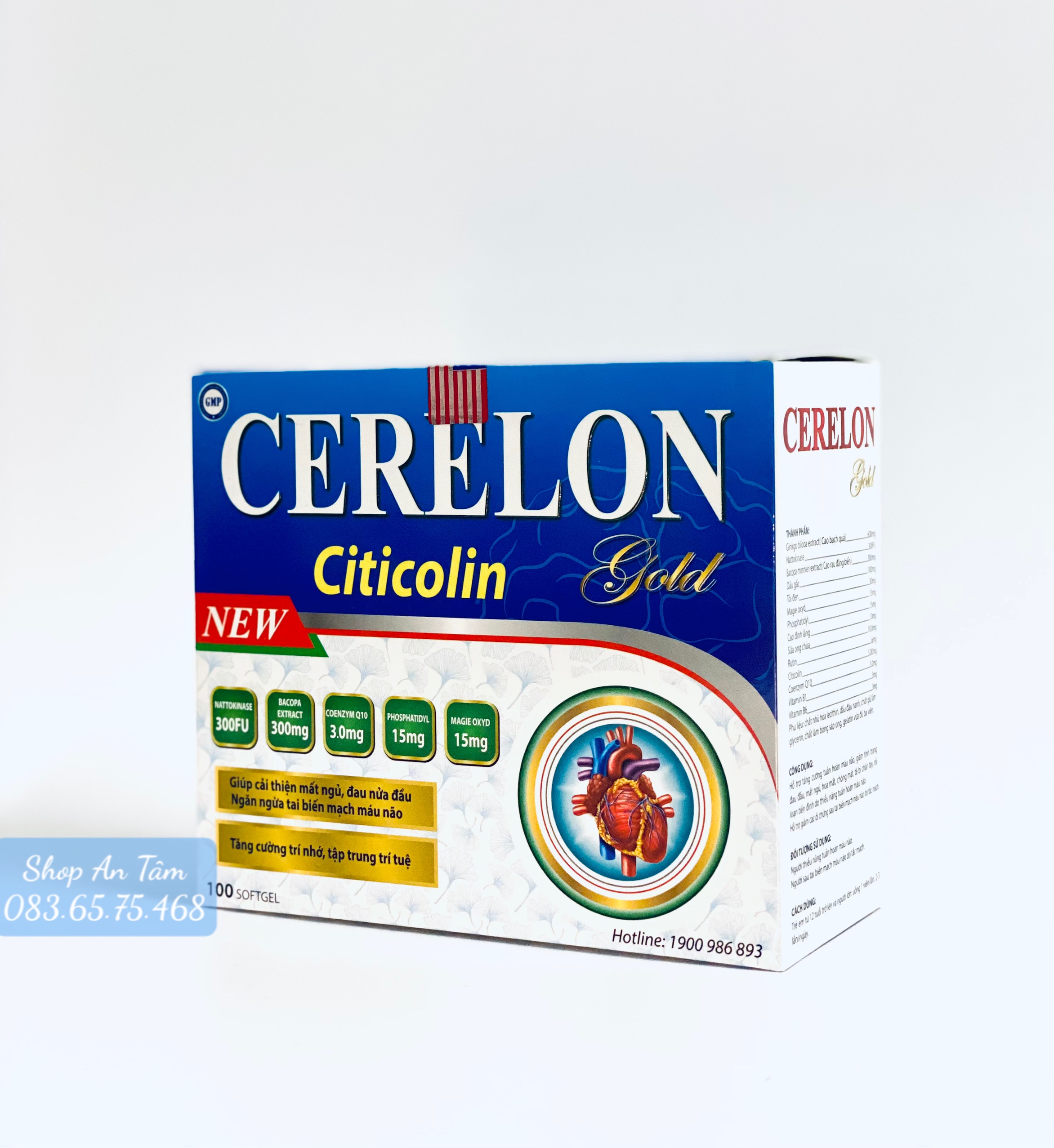 Viên bổ não cerelon gold tăng cường lưu thông tuần hoàn máu não .