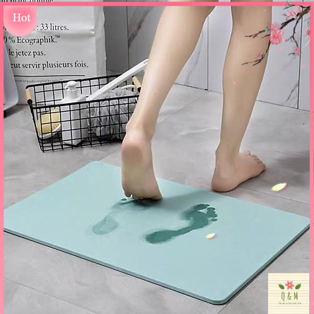 Thảm đá lau chân chùi chân nhà tắm siêu thấm nước cao cấp Nhật Bản kích thước 60X40cm