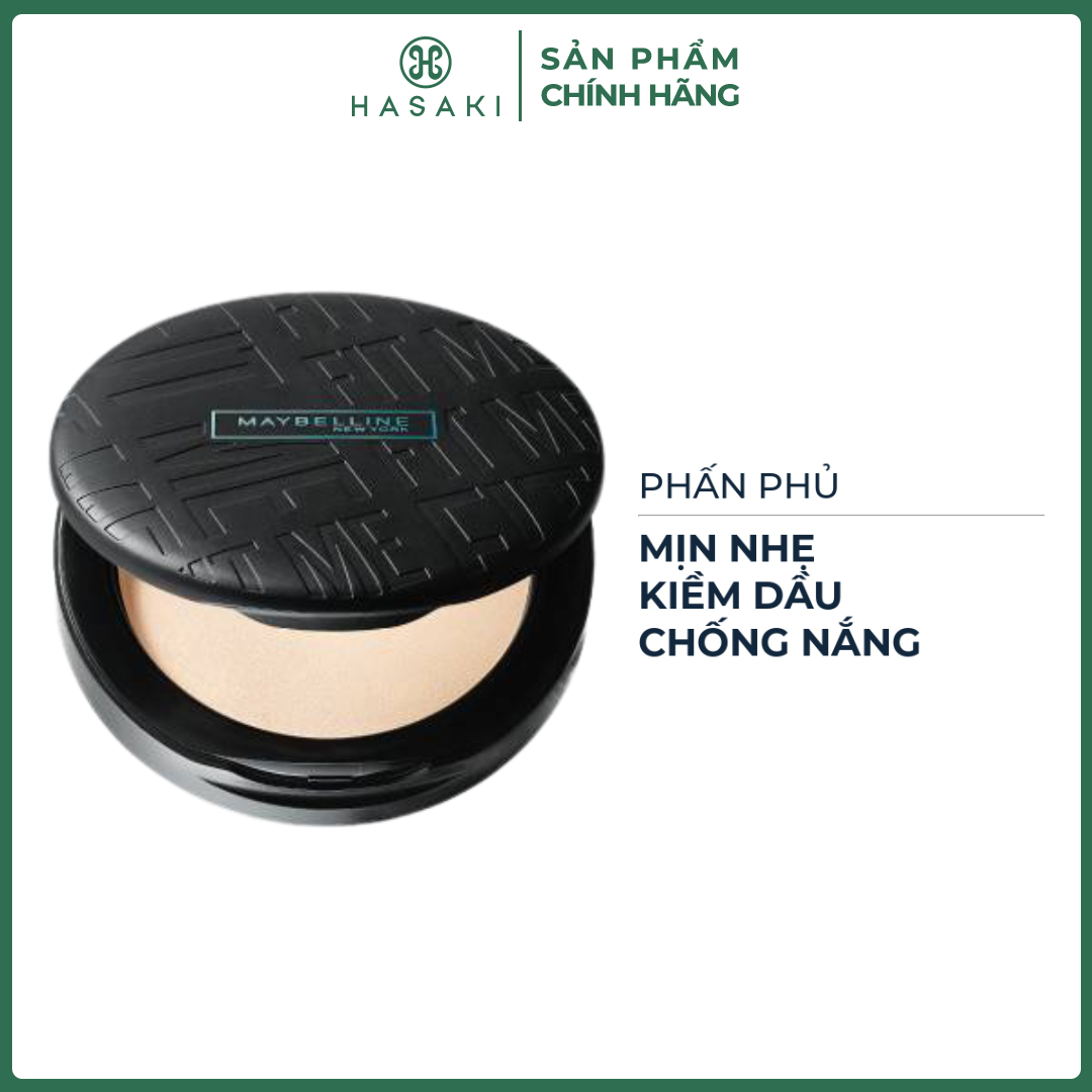 Phấn Phủ Maybelline Mịn Nhẹ Kiềm Dầu Chống Nắng 6g Maybelline New York Fit Me Compact SPF32 PA+++ Hasaki Sản Phẩm Chính Hãng