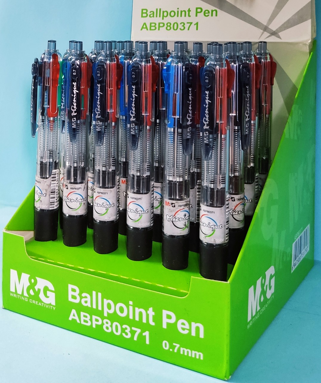 M&g unique abp80371 bút bi 4 màu 0.7mm.