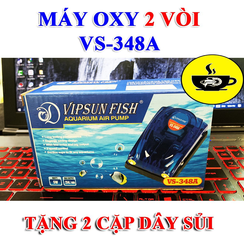 Máy bơm oxy hồ cá vipsun fish vs 🍂