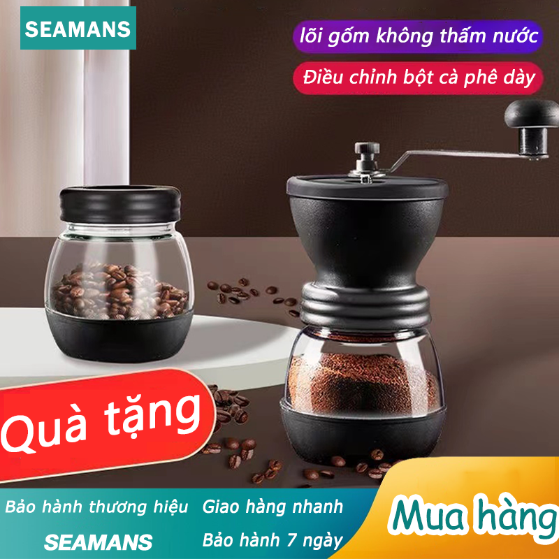 SEAMANS Máy xay cà phê,Máy xay cà phê cầm tay,Máy xay một bộ