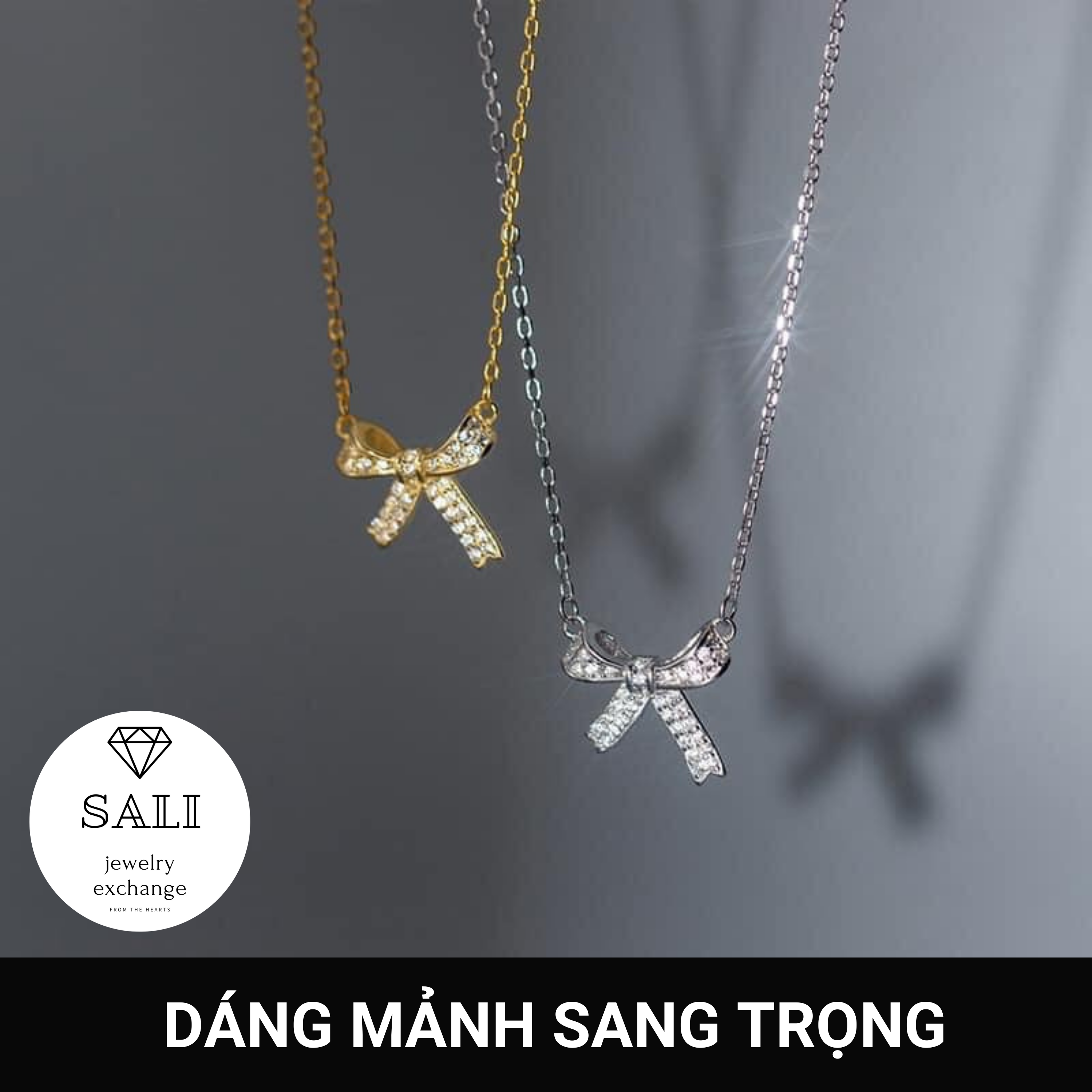 [Có mã giảm giá] Trang sức bạc chất lượng cao | Dây chuyền bạc mảnh trang sức xinh đẹp dễ thương