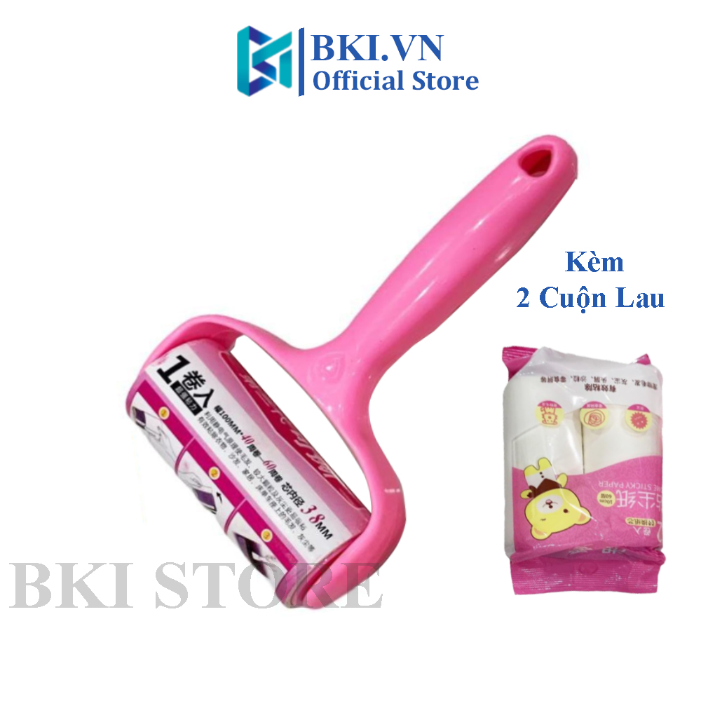Cây Lăn Bụi Quần Áo Ga Giường Siêu Dính, Con Lăn Bụi Đa Năng Loại Bỏ Bụi Bẩn, Làm Sạch Lông Động Vật Trên Giường, Sofa, Thảm Tiện Lợi Tặng Kèm 2 Lõi Lăn Thay Thế