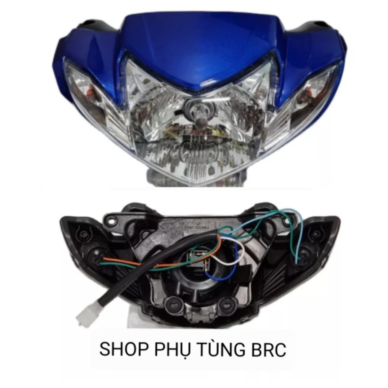Bộ đầu đèn xe sirius bánh đùm