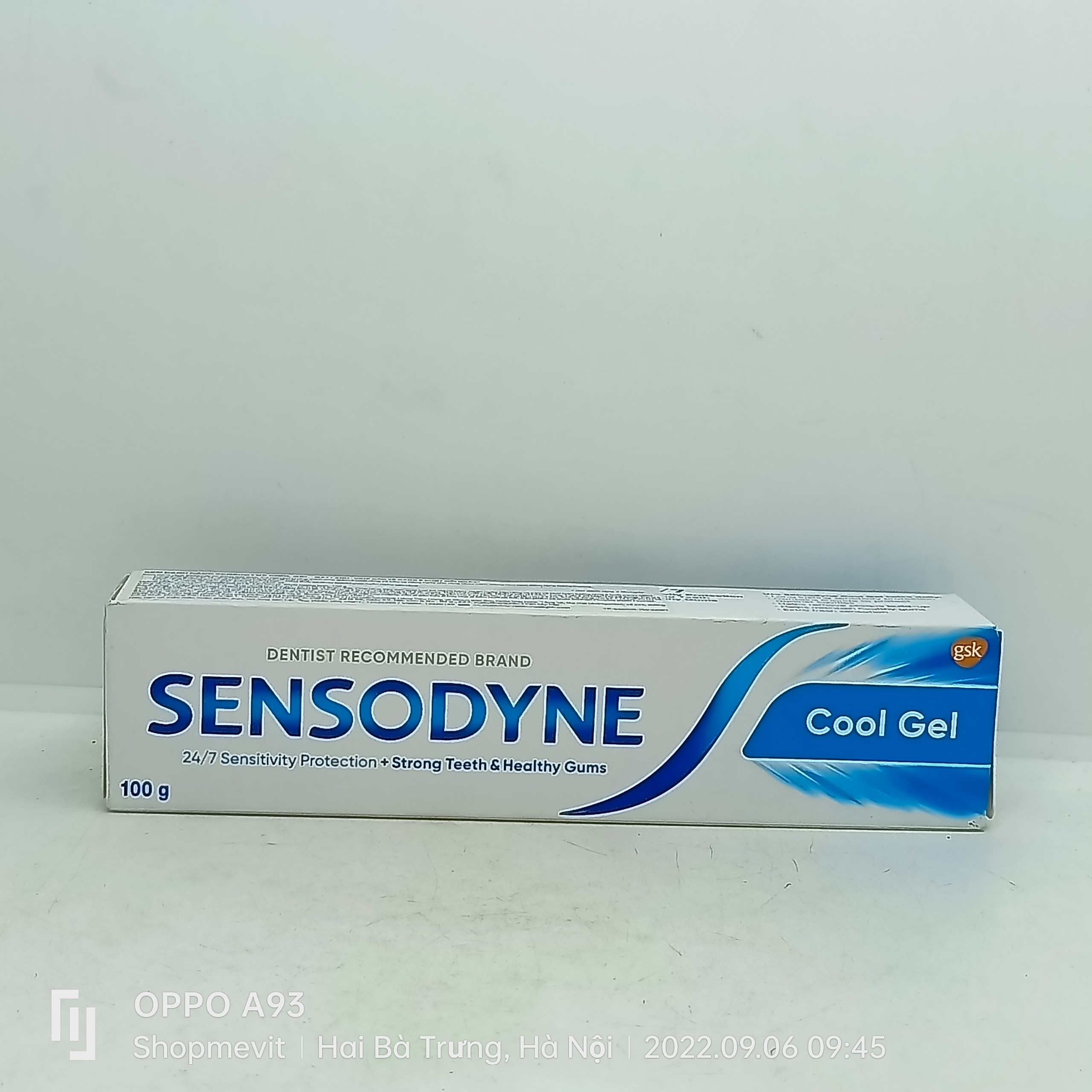 Kem đánh răng sensodyne cool gel - tuýp 100g