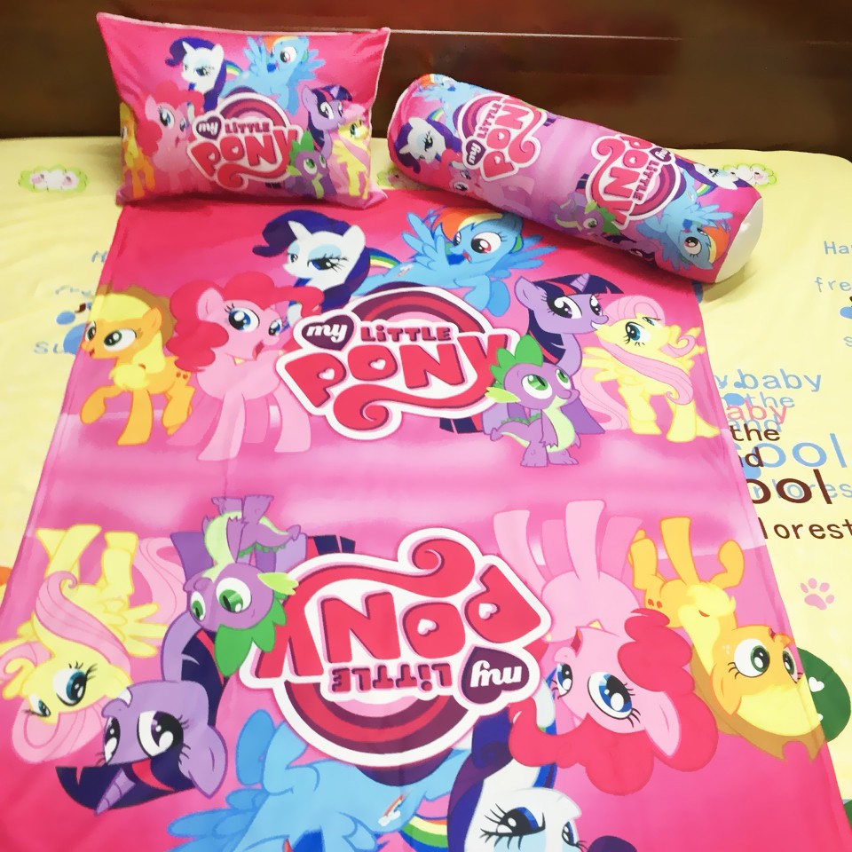 Vỏ gối và chăn Pony cho bé