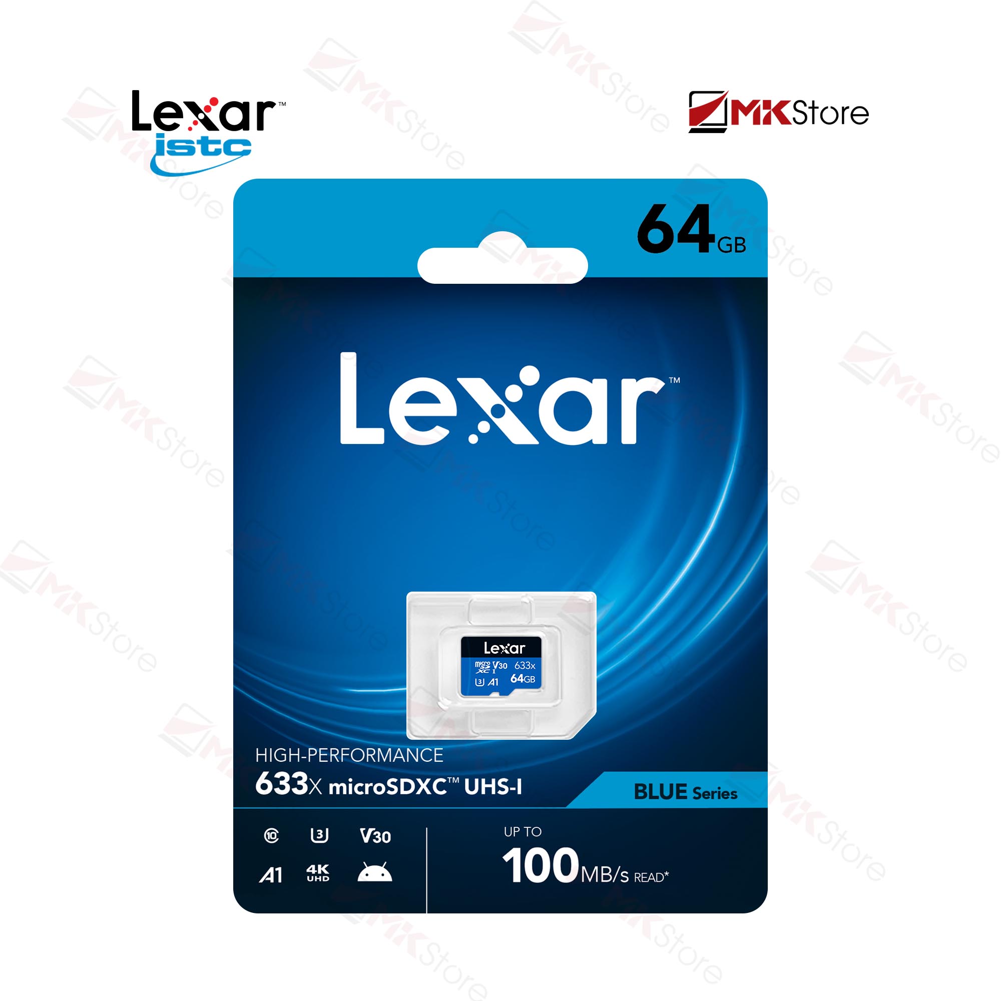 Thẻ nhớ Micro SD Lexar 64GB 633X microSDXC UHS-I cho camera IP MKStore