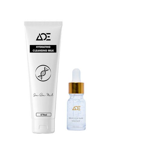 Combo Serum Mụn Thâm Sữa rửa mặt sạch nhờn giảm mụn