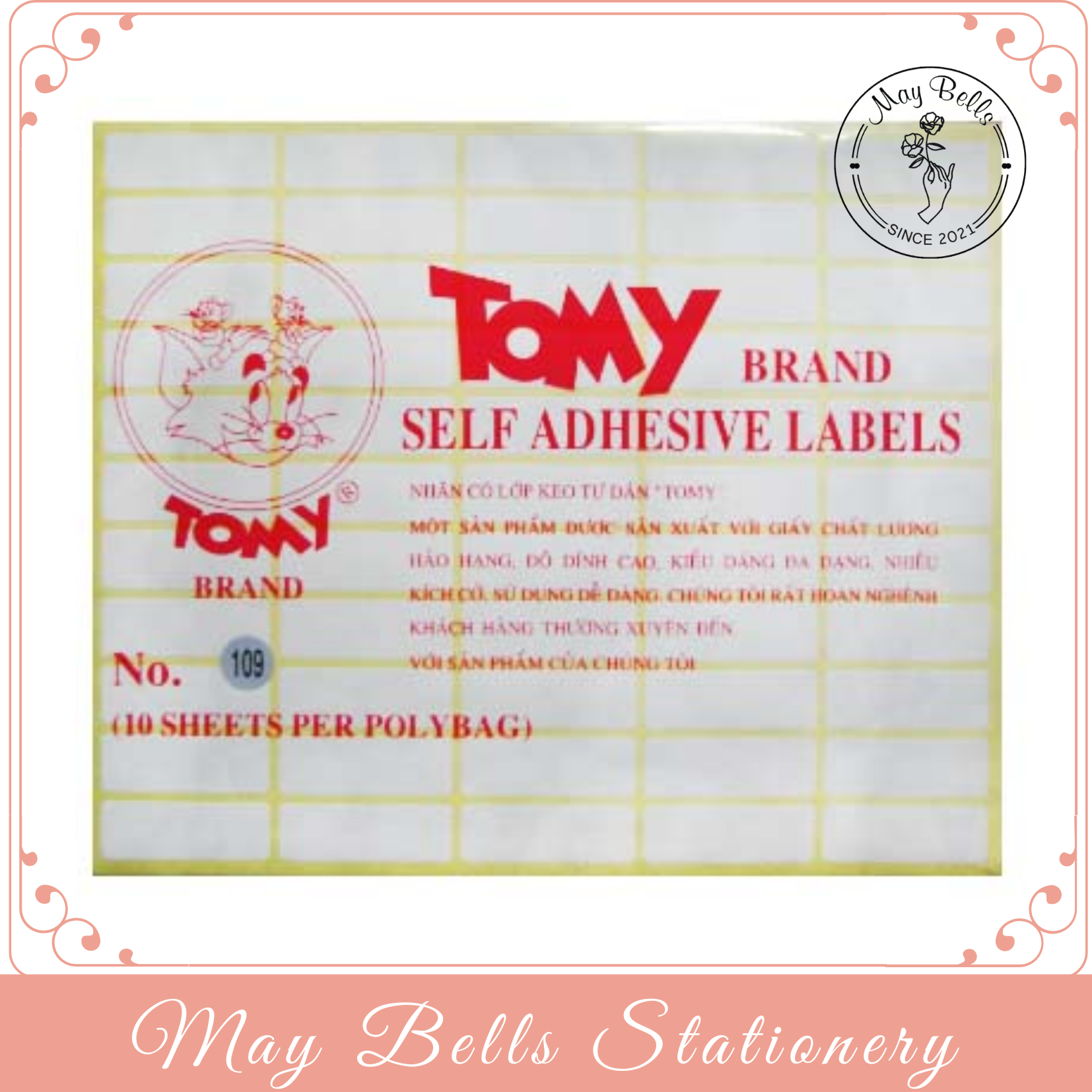 Giấy decal a5 tomy , nhãn dán tomy a5