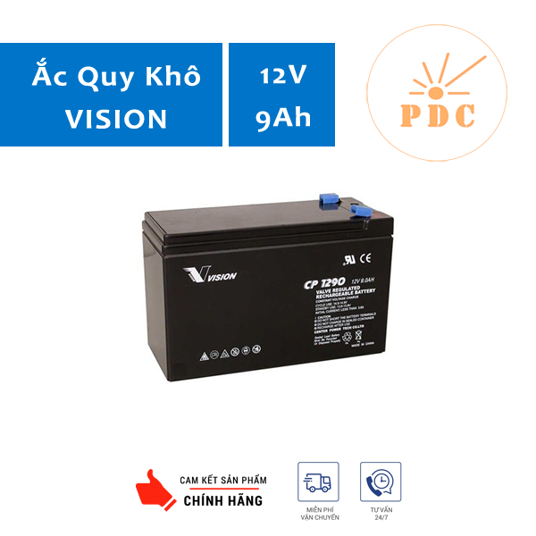 Ắc quy vision 12v 9ah cp1290 -