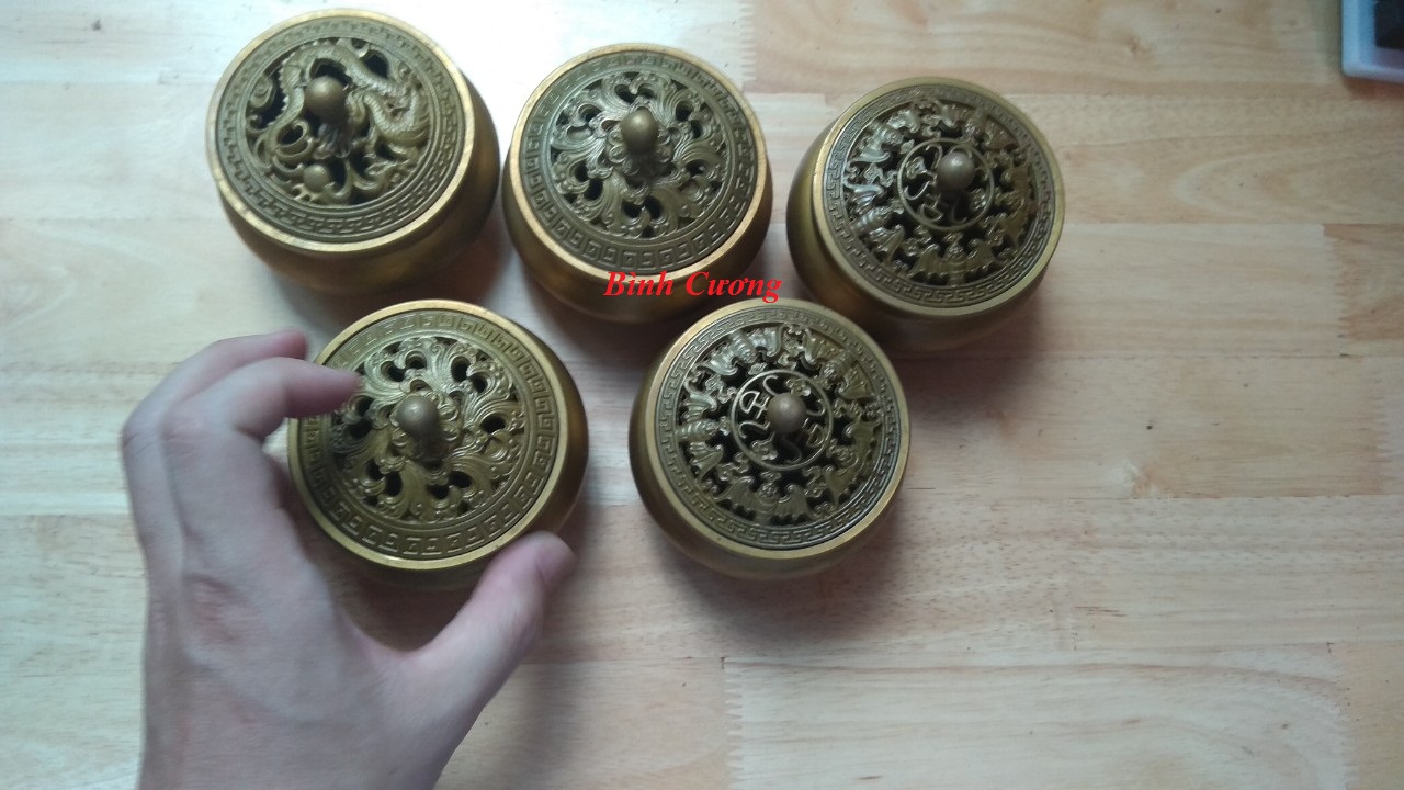 Lư xông trầm đồng nguyên chất