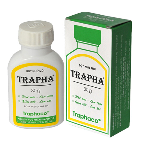 Bột trapha của traphaco khử mùi hôi giày - chân