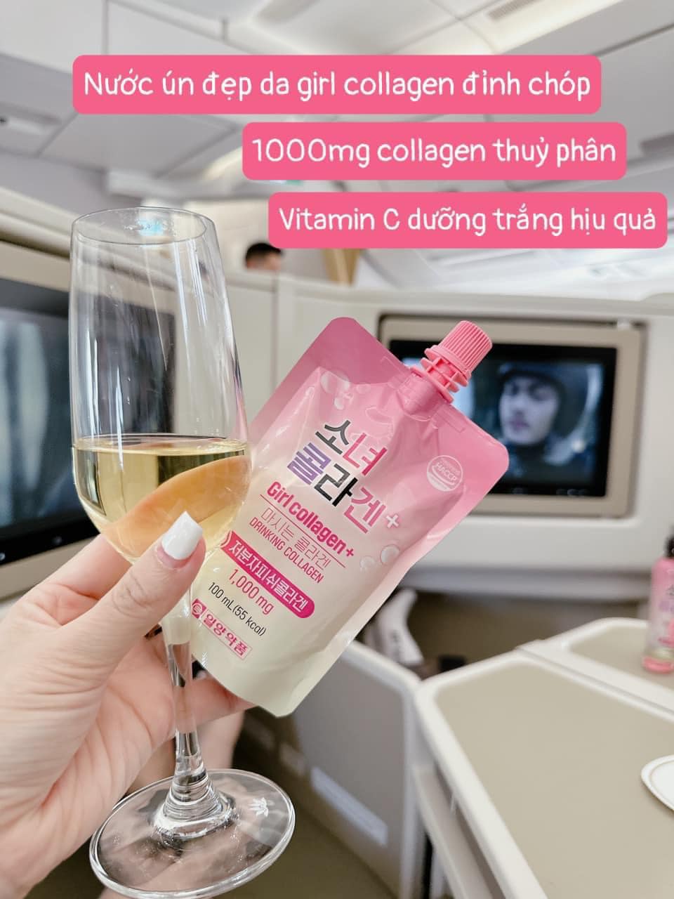 Nước Uống Girl Collagen Hàn Quốc Collagen Uống Làm Đẹp Da Hộp 10 gói