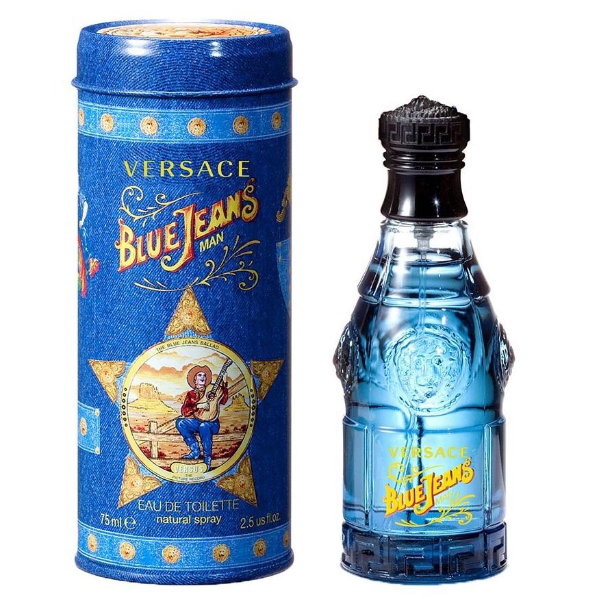 Nước hoa nam cao cấp authentic Versace Blue Jeans Man eau de toilette EDT 75ml