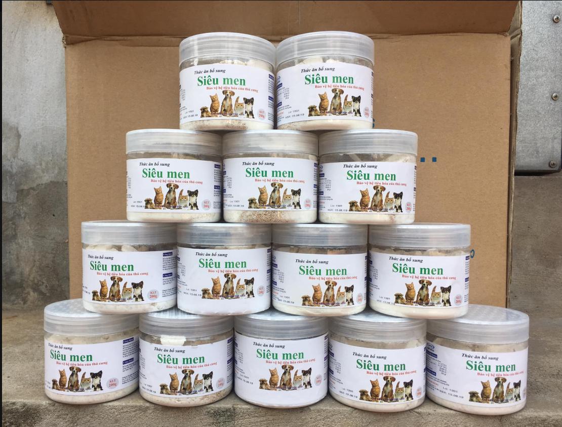 SIÊU MEN TIÊU HÓA HẠN CHẾ PHÂN VÀ NƯỚC TIỂU HÔI, TĂNG HỆ MIỄN DỊCH, KÍCH THÈM ĂN 200GR