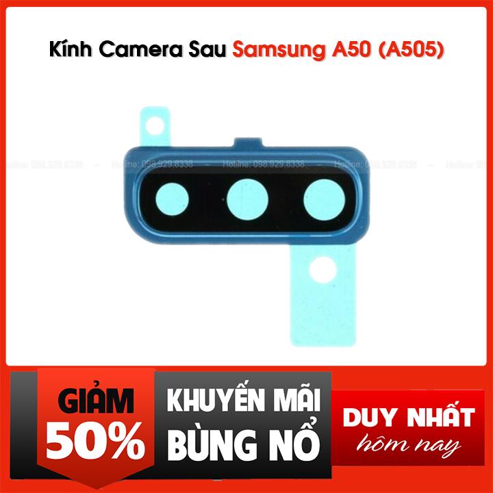 Kính viền camera sau của samsung galaxy a50 zin