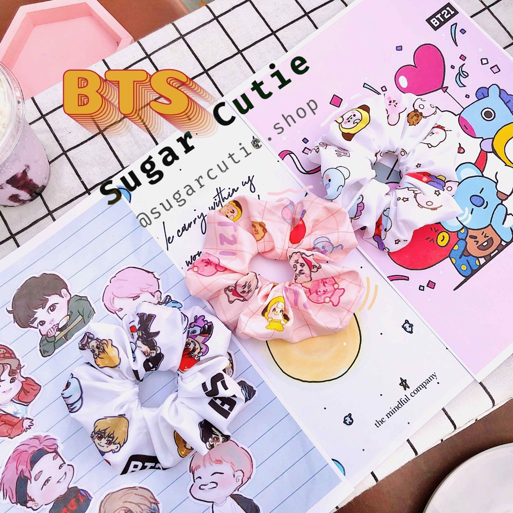 Scrunchies BT21 cột tóc KPOP