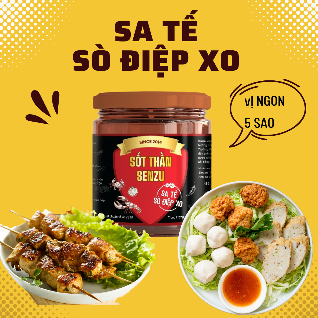 Sốt chấm đa năng Cua Tôm - Sò Điệp XO hũ thủy tinh