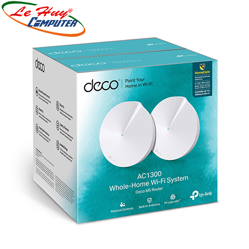 [Trả góp 0%]Hệ Thống Wifi Mesh Cho Gia Đình TP-LINK Deco M5 - Hàng Chính Hãng