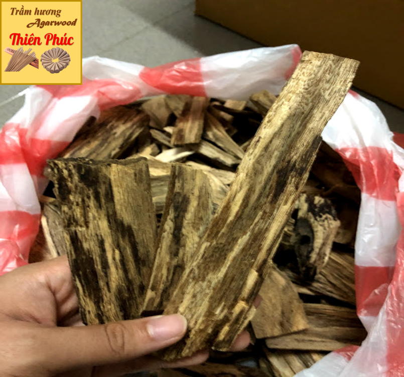 Trầm hương miếng giác xông nhà Đại Lộc - Quảng Nam 100g ( loại tốt )