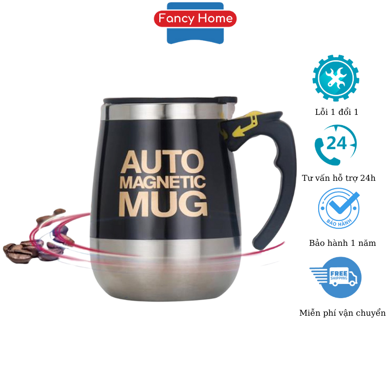 Cốc pha cà phê tự khuấy thông minh FancyHome mẫu mới nhất 2020 có thể dùng pha trà, sữa rất tiện lợi trong gia đình