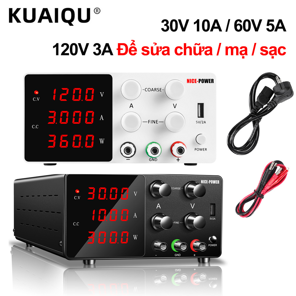 Kuaiqu nguồn cấp điện 30v 10a cho phòng thí nghiệm máy cấp nguồn đa năng máy cấp nguồn máy cấp nguồn dc 120v 3a