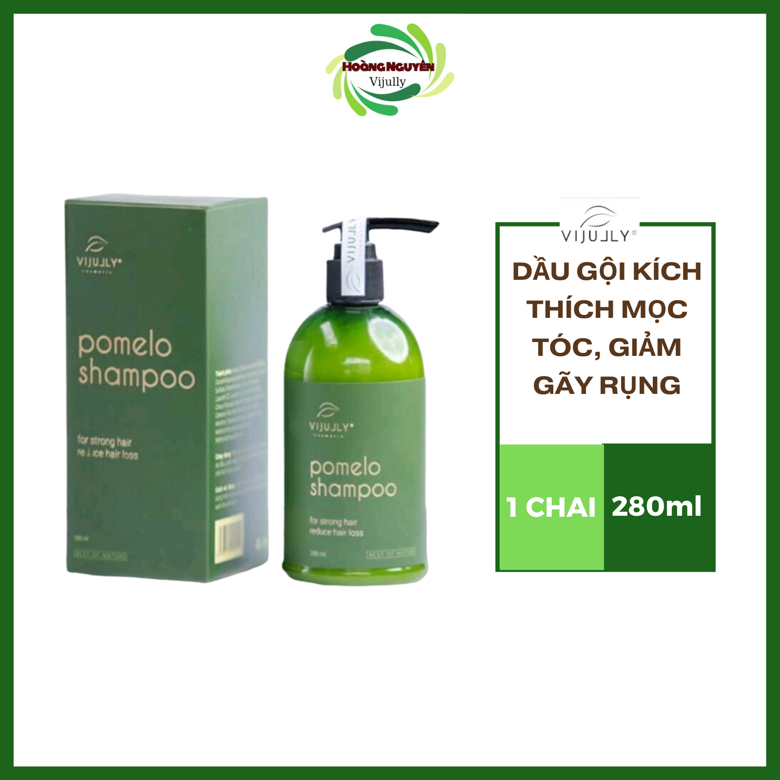 Dầu gội bưởi vijully kích thích mọc tóc gãy rụng tóc - dầu gội bưởi ngăn rụng tóc - kích thích mọc tóc con