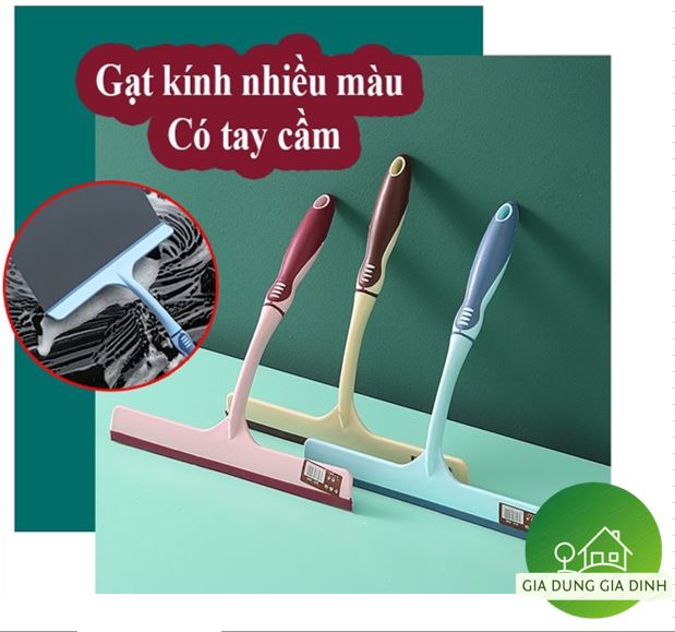 Cây Gạt Kính - Lau Kính oto Cầm Tay Tiện Dụng Tháo Lắp Dễ Dàng Siêu Chắc Chắn 26x23cm Cây Gạt Nước Nhà Tắm Tiện Lợi