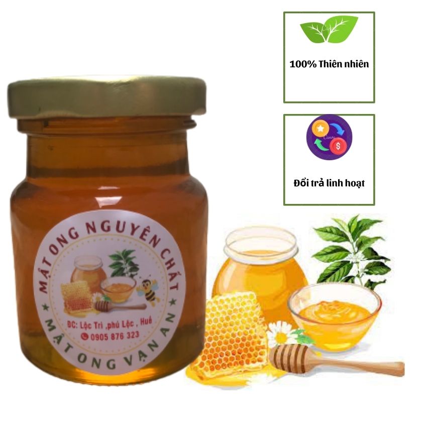 MẬT ONG HOA RỪNG NGUYÊN CHẤT 100GR LỌ THỦY TINH