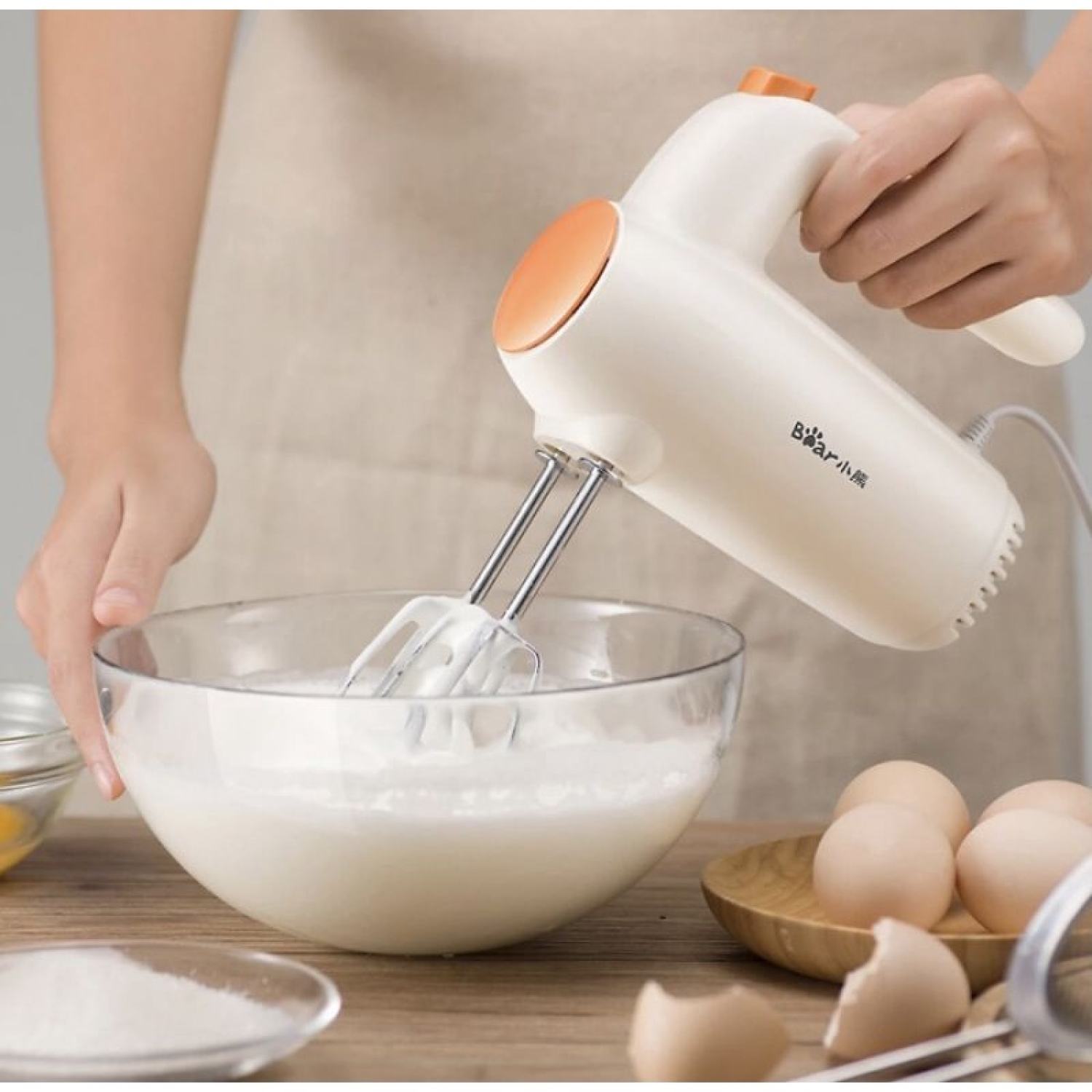 Máy đánh trứng cầm tay bear ddq-b01k1