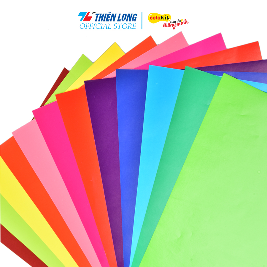 Combo 5 Xấp Giấy thủ công Colokit  GTC-C003 (1 Xấp gồm 12  tờ - 12 màu)