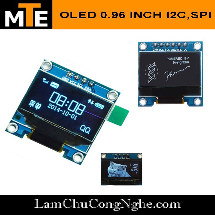 Màn hình hiển thị 128x64 oled 0.96 inch giao tiếp i2c chuyên dụng