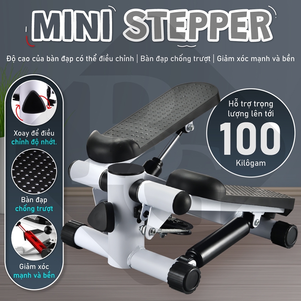 HCM BG -Máy đạp bước mini stepper máy đi bộ tại chỗ nam nữ dùng tại nhà máy đạp bước bộ yên tĩnh đa chức năng rèn luyện sức khỏe