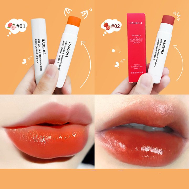 [HCM]Son Dưỡng Hanboli Bóng Môi Dưỡng Ẩm Có Màu Mềm Mịn Môi