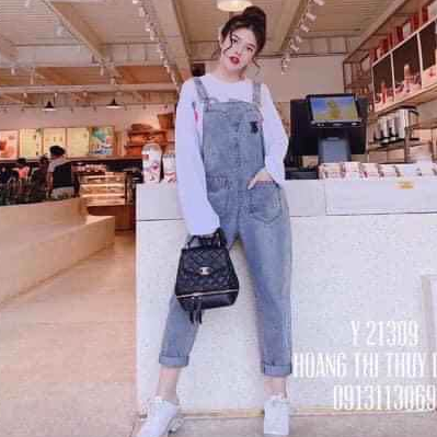 ( ẢNH THẬT) QUẦN YẾM JEAN, YẾM BÒ THÊU CHỮ TB RÁCH 1 VẠCH THỜI TRANG HÀN QUỐC, AMELIA