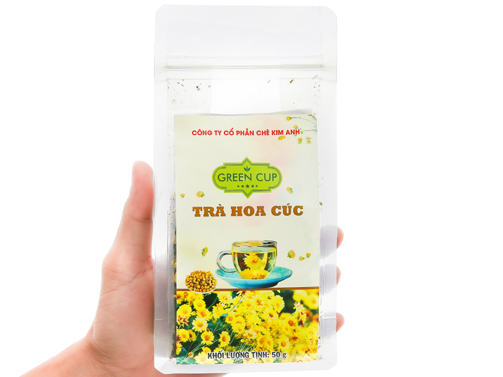 Trà ướp hoa - Trà hoa Cúc Kim Anh Green Cup gói 50g Chè Thái Nguyên