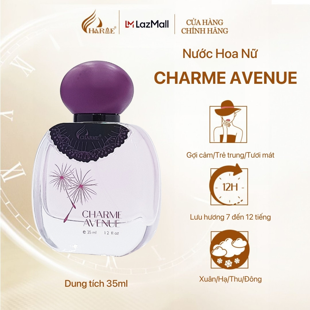 Nước hoa nữ charme avenue 35ml lưu hương lâu trẻ trung, tươi mát_nước hoa chính hãng