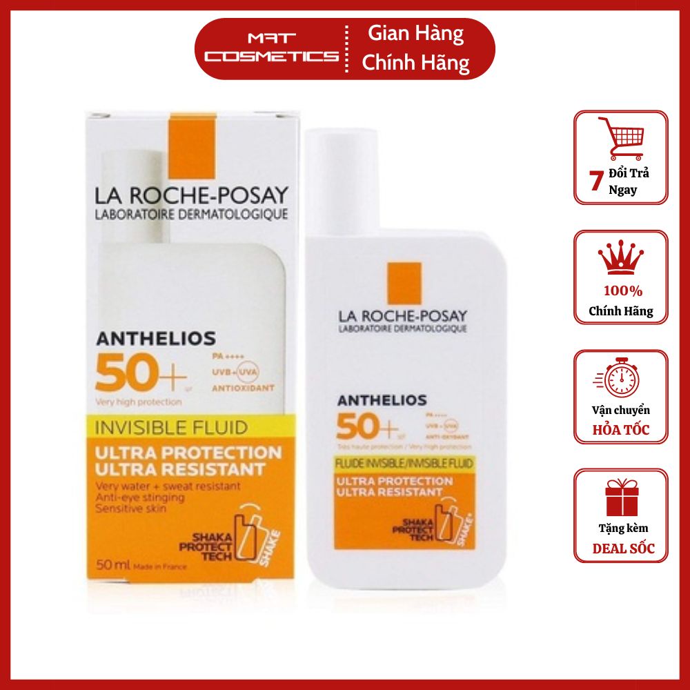 Kem chống nắng la roche posay shaka fluide spf 50+ 50ml - dành cho da dầu mụn